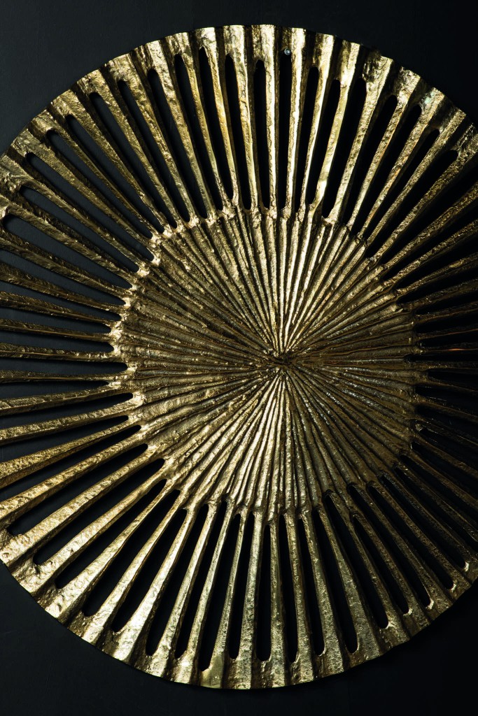 Marjun Goud Aluminium Wandpaneel | Open Rond S