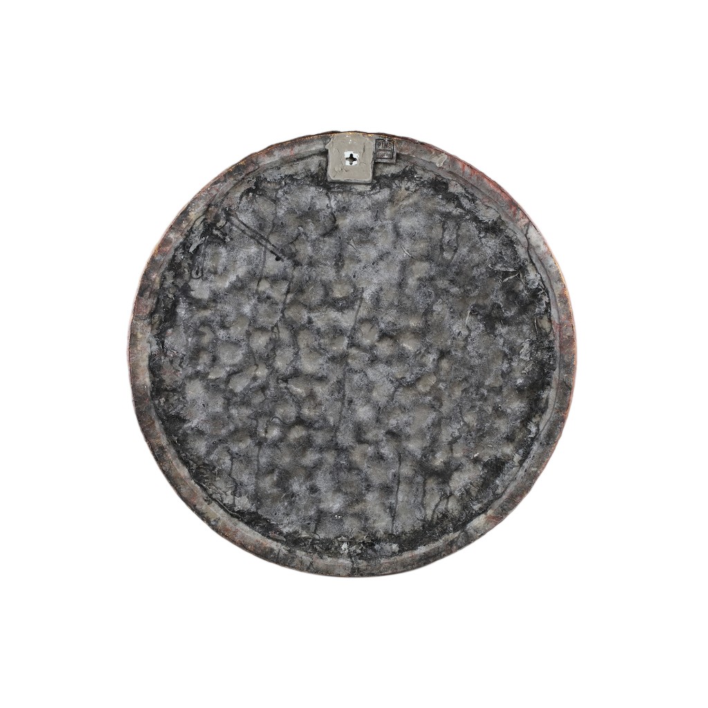 Gen Brons Cement Wandpaneel |  Rond L | Met Reliëfbolletjes