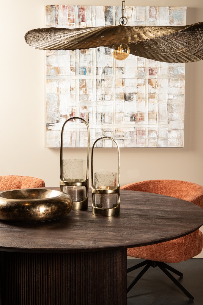 Rahana Lantaarn | Goud Aluminium Hoog 49 cm