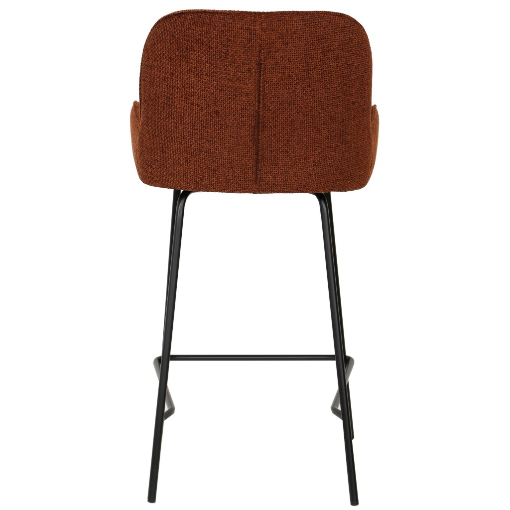 Leander Rust Barstoel | Luxe Barkruk met Rugleuning en Armsteunen