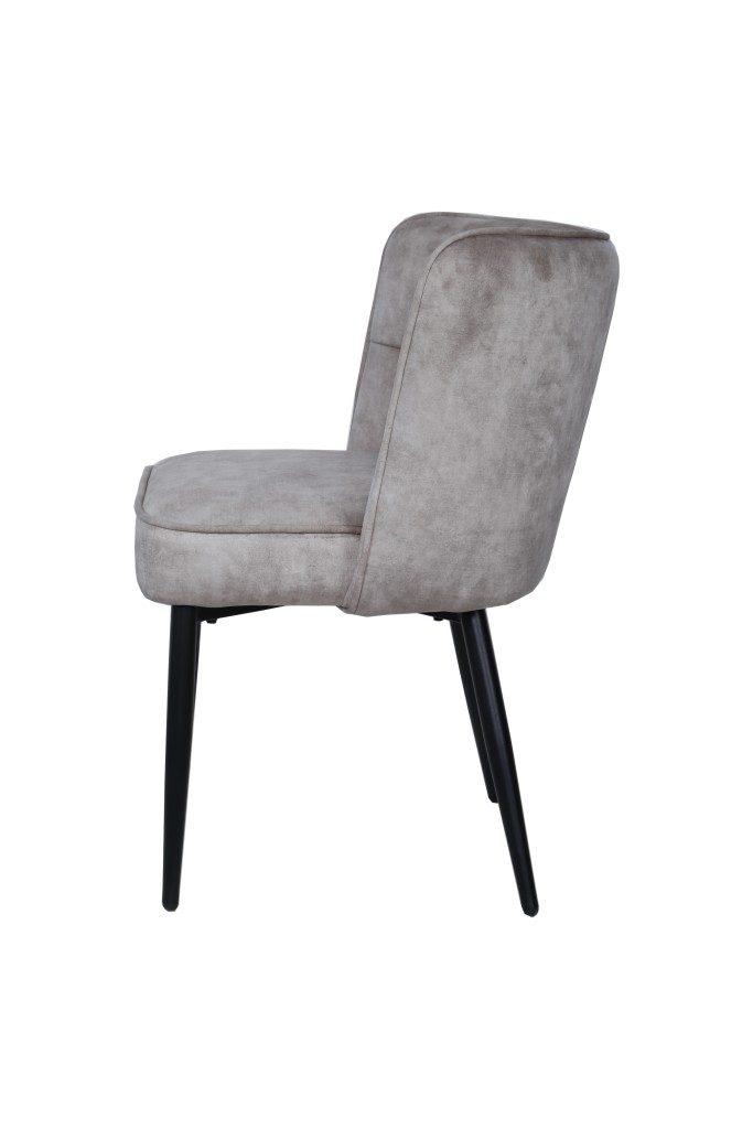 Marth Cream Dining Chair | Luxuriöser Velvet-Esszimmerstuhl mit Taschenfederung