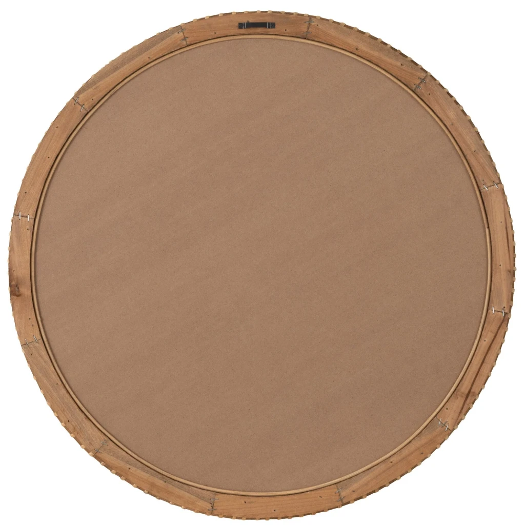 J-Line Spiegel Rond Naturel | Houten Wandspiegel Ø75 cm