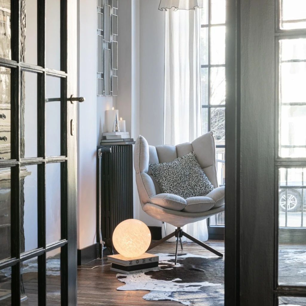 J-Line Fauteuil Relax | Lichtgrijs | Metaal/Textiel | 73×92×78 cm