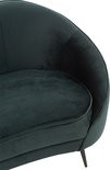 J-Line Sofa Elisabeth | Groen Textiel | Metaal – 180×85×79 cm