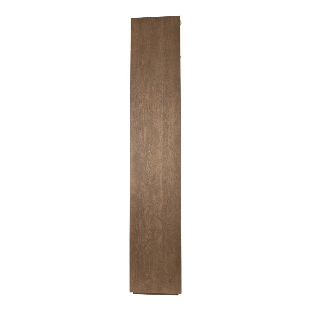 Oak Cabinet Armarium | Robuuste Eikenkast Grijs met 1 Deur en 4 Lades | 220 cm Hoog