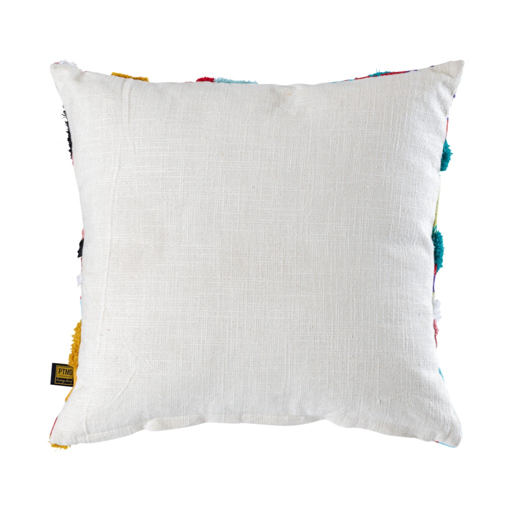 Courtneay Kussen | Blauw | Vierkant Borduurwerk | 45x45 cm