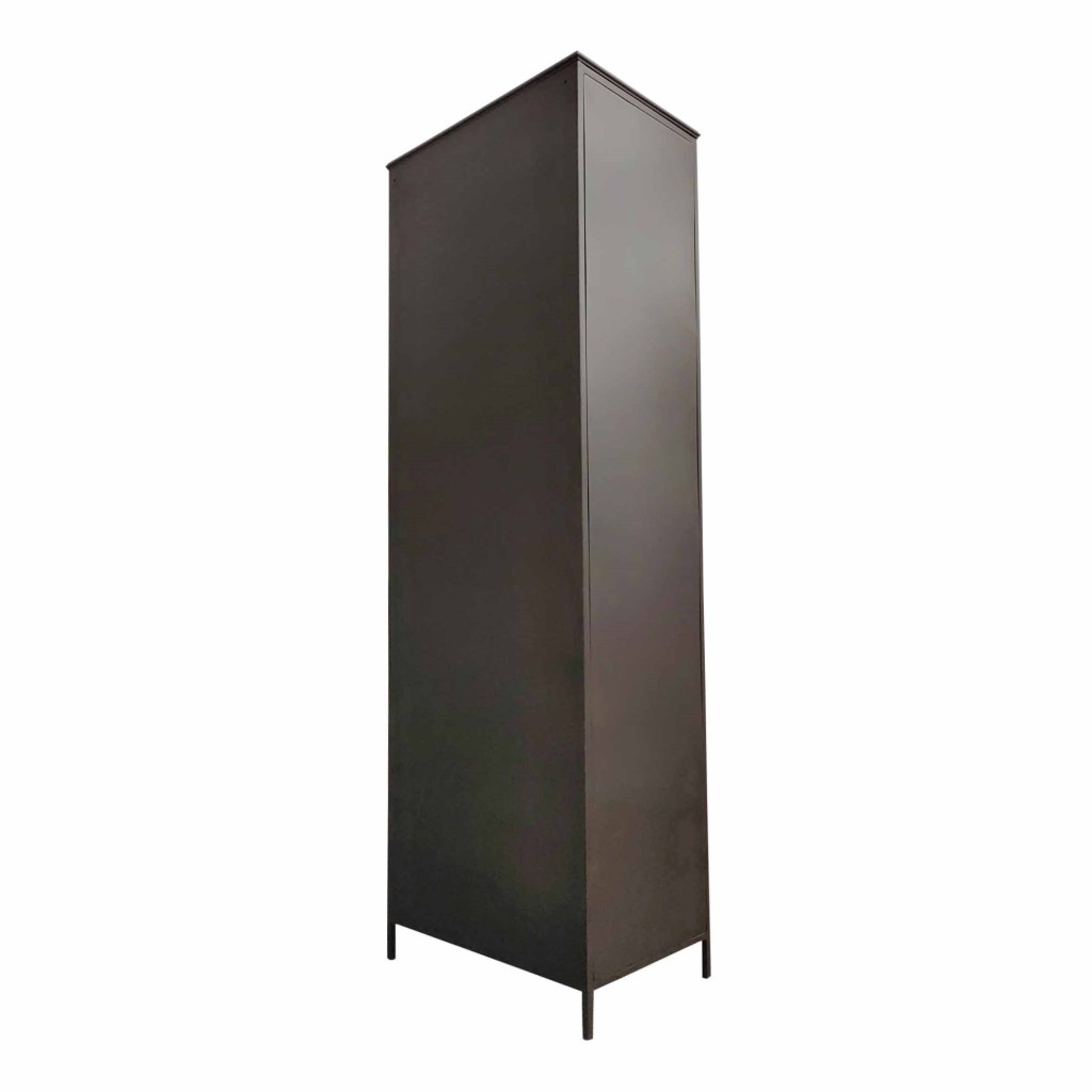 Acalia Brown Kast | 8 Deuren | Industrieel & Stabiel – 40x184x62 cm