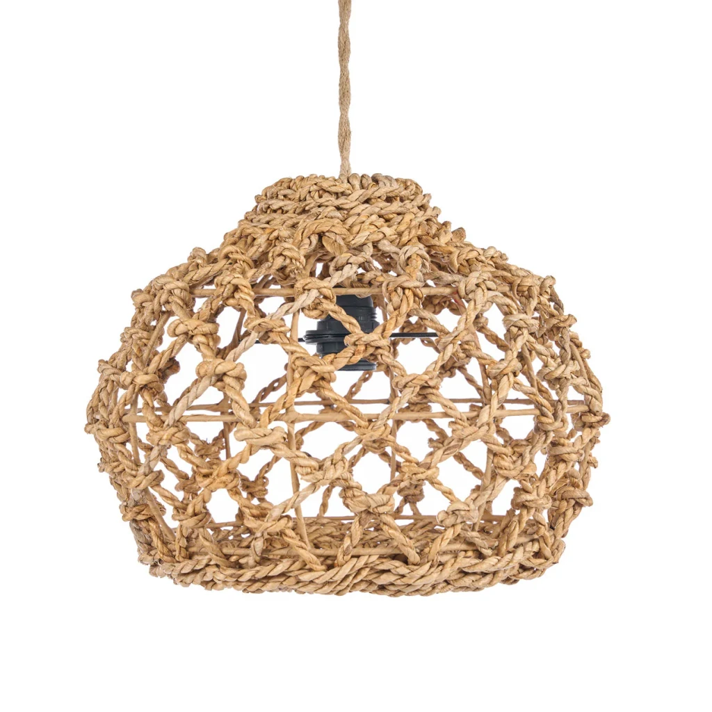 Banara Hanger | Naturel  Handgemaakte Bananenblad | Pendel 35x27 cm