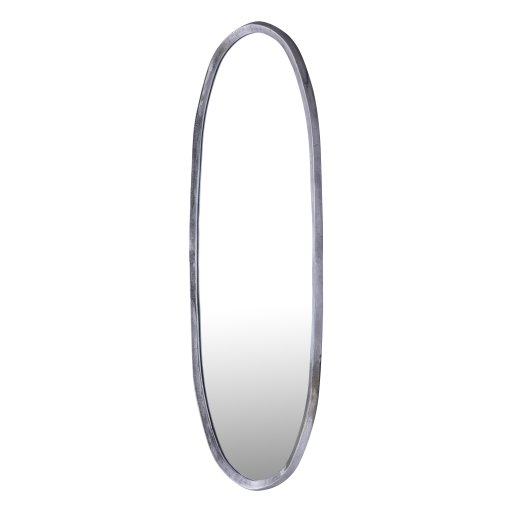 Limera Nickel Alu Oval Mirror Irregular Border L