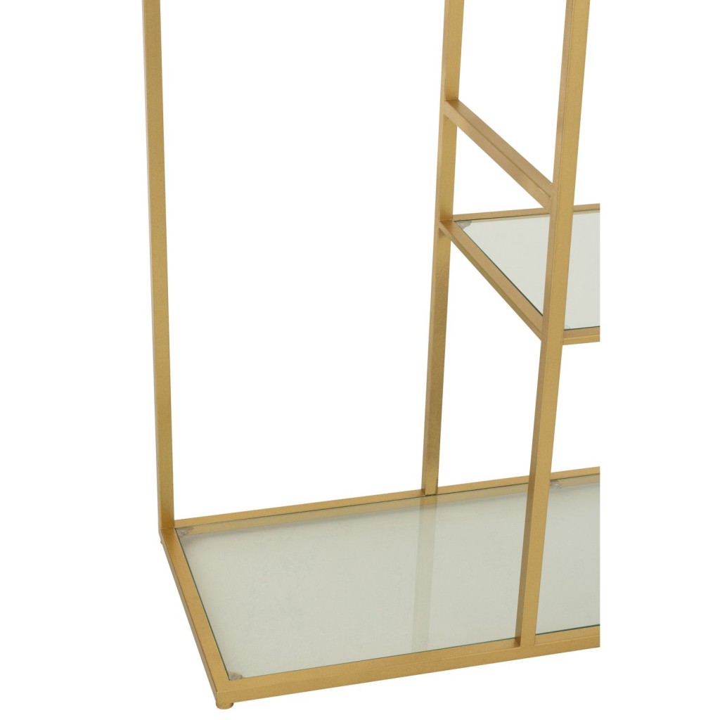 J-Line rek - ijzer/glas - goud