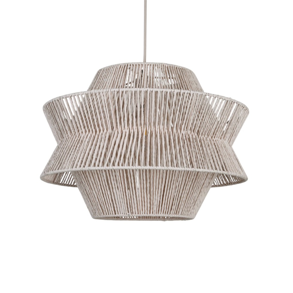 Hanglamp ENRICO beige Ø45x34cm