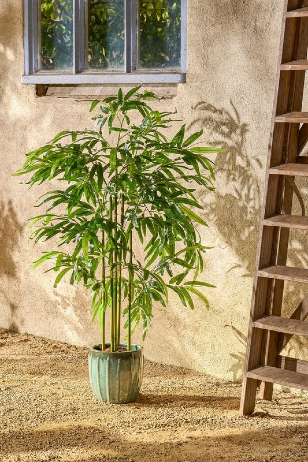Bamboo artificial plant in pot - H150 x Ø60 cm - Green