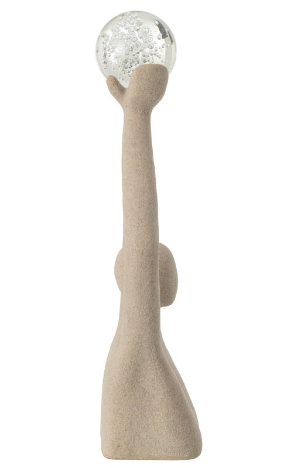 J-Line Bust Ball Head Resin/Crystal Beige