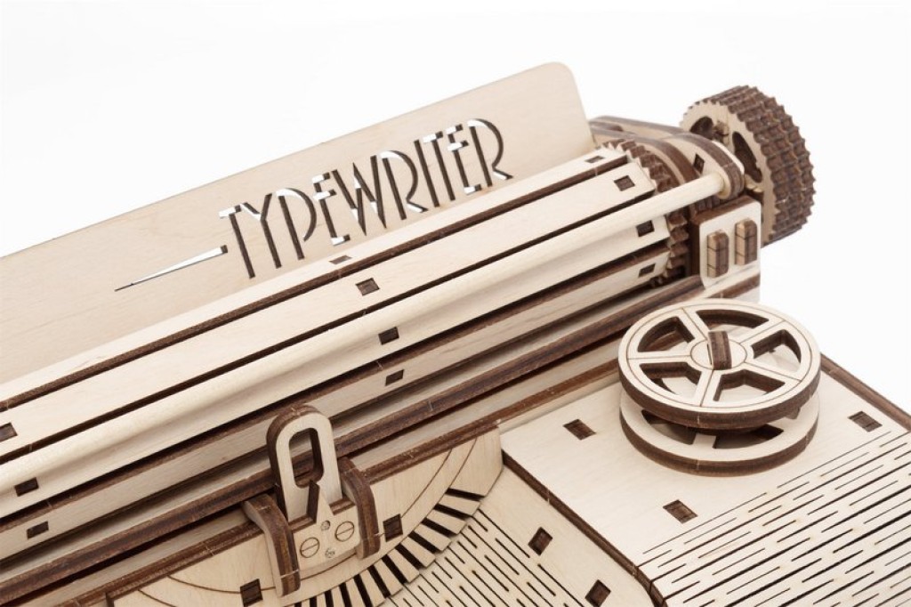 3D Wooden Puzzle Vintage Typewriter, Eco Wood Art, 465, 27x23.2x14.6CM