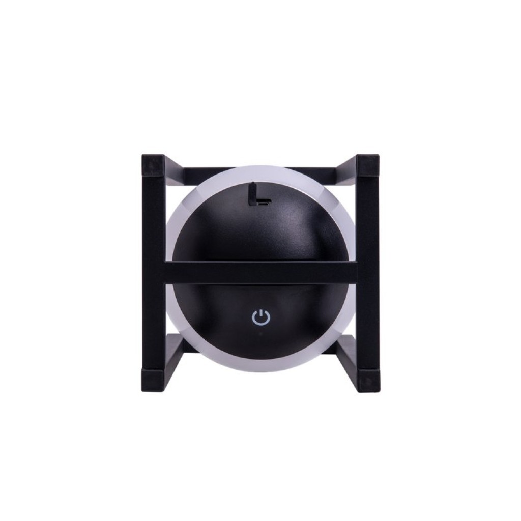 LED Dekoleuchte KALI für Balkon und Terrasse, Deko Tischlampe aus Metall und Kunststoff in Schwarz,, fest verbaute LEDs, 30 x 16 x16 cm