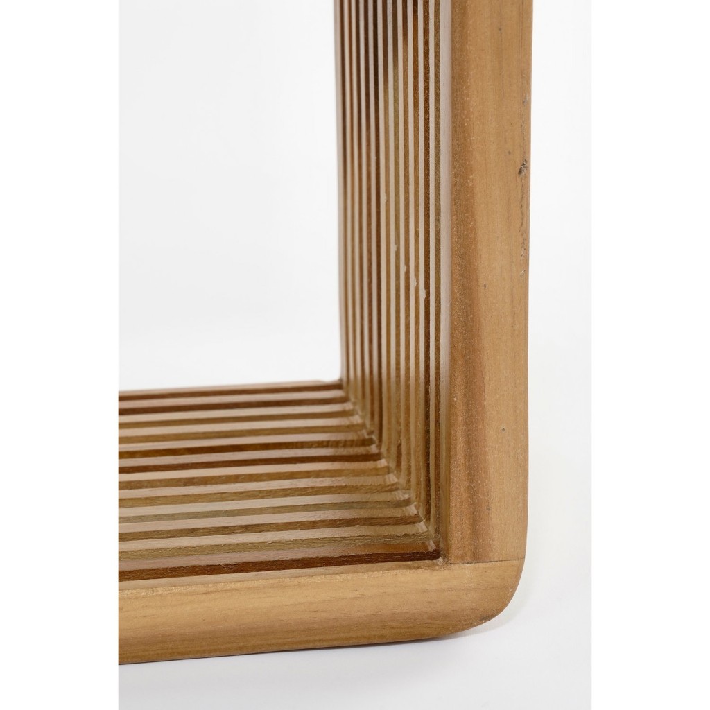 Josha Wandplank Zwevend - Set van 2 - L80 x B21 x H20 cm - Gerecycled Hout - Bruin