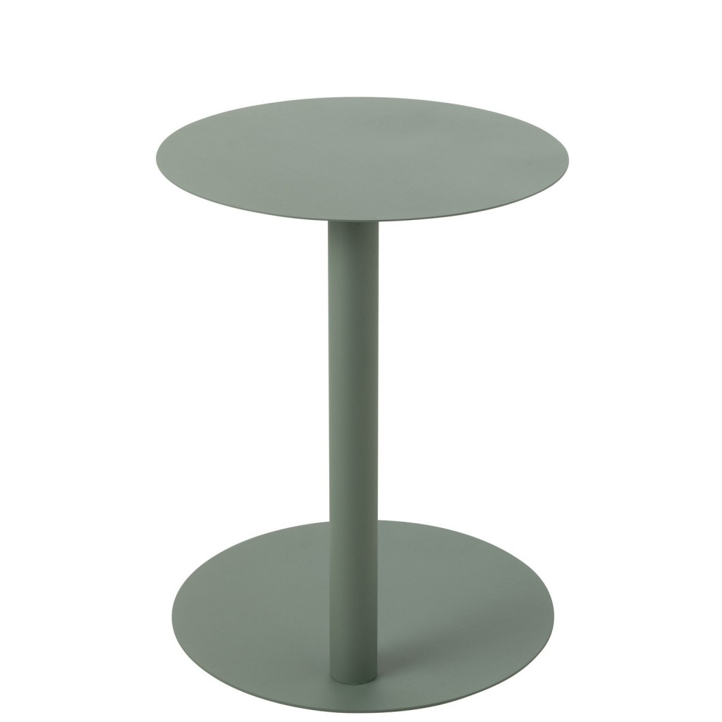 J-Line Bijzettafel Rond Metaal Groen