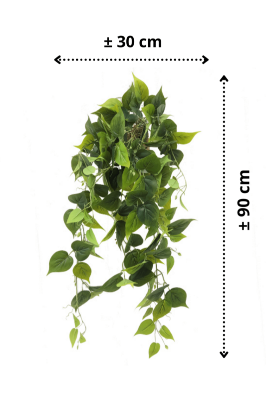 Philodendron artificial hangplant 90cm