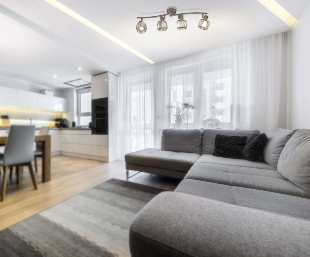 4-LED spot "Josefa" with E14 version Filament, metal ceiling lamp and glass in stainless steel look, with E14 version Filament Lamps Included, lamp for living room, dining room, hallway or hallway 70 x 8 cm