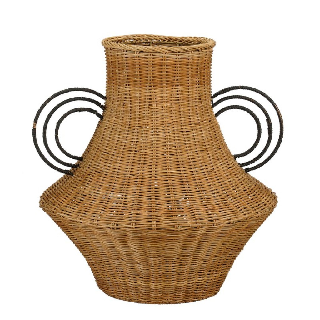 Fabiola Decoration vase - H43 x Ø30 cm - Rattan - Brown