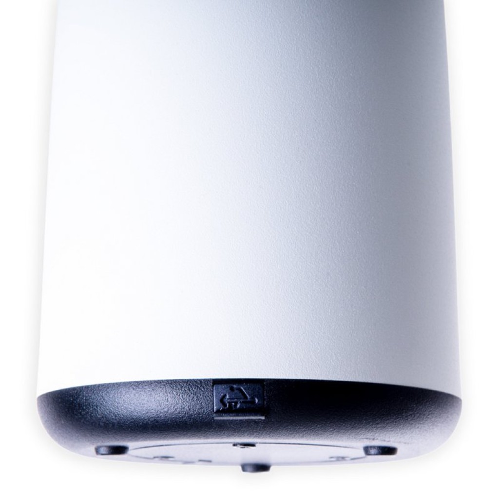 LED Solarleuchte "Ada" weiß für Außen LED Tischlampe aus Metall und Kunststoff, mit fest verbauten LEDs, Solarlampe 22,5 x 16 cm