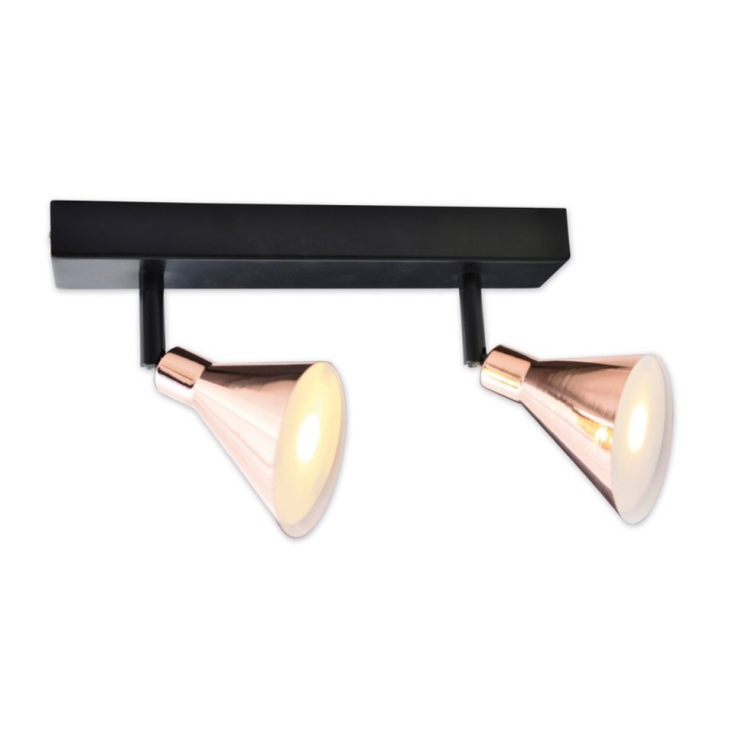 2 LED wall u. Ceiling spotlight "Copper"