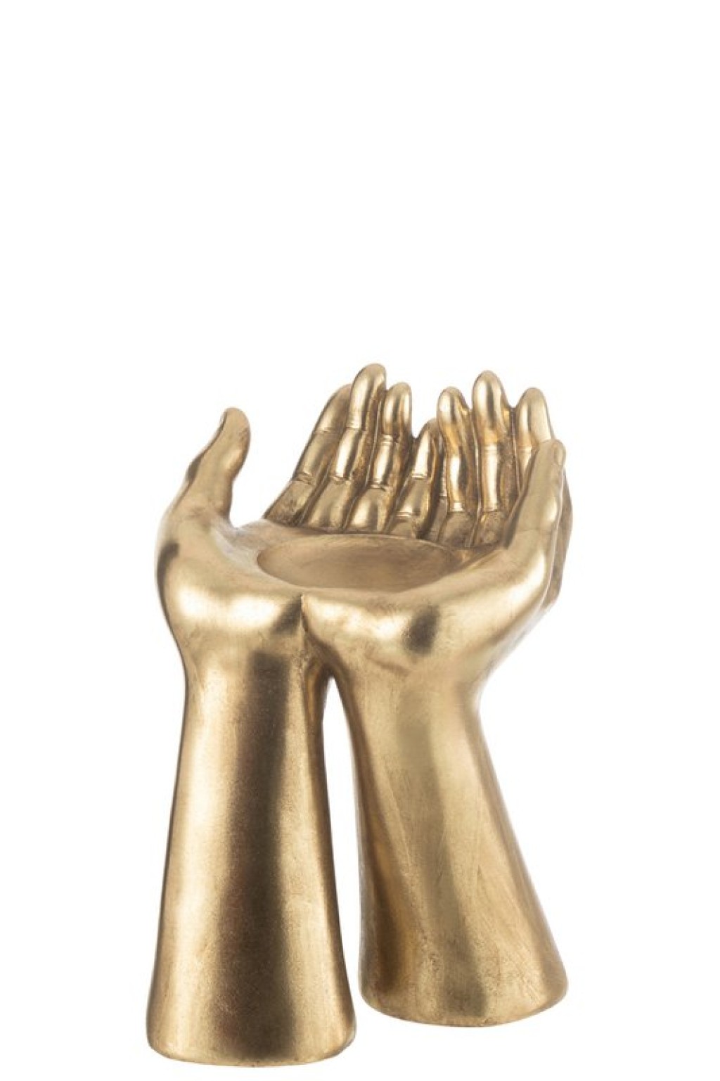 J-Line Candlestick Hands Resine Gold