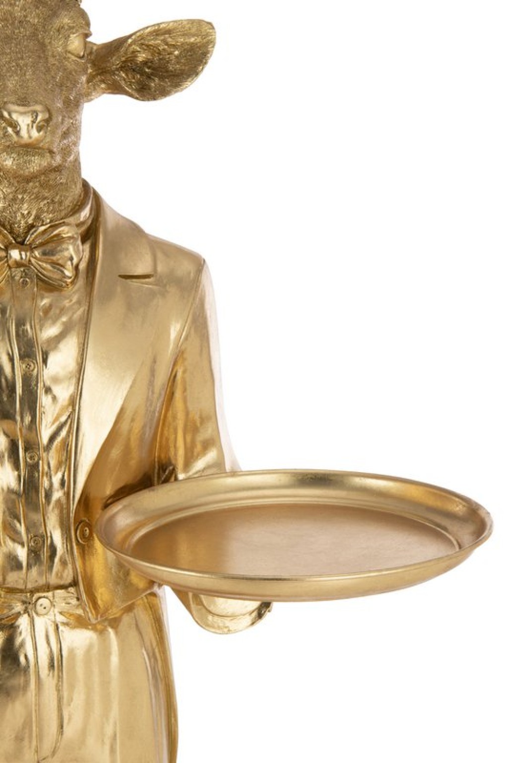 J-Line decoratie Hert Ober Plateau - polyresin - goud