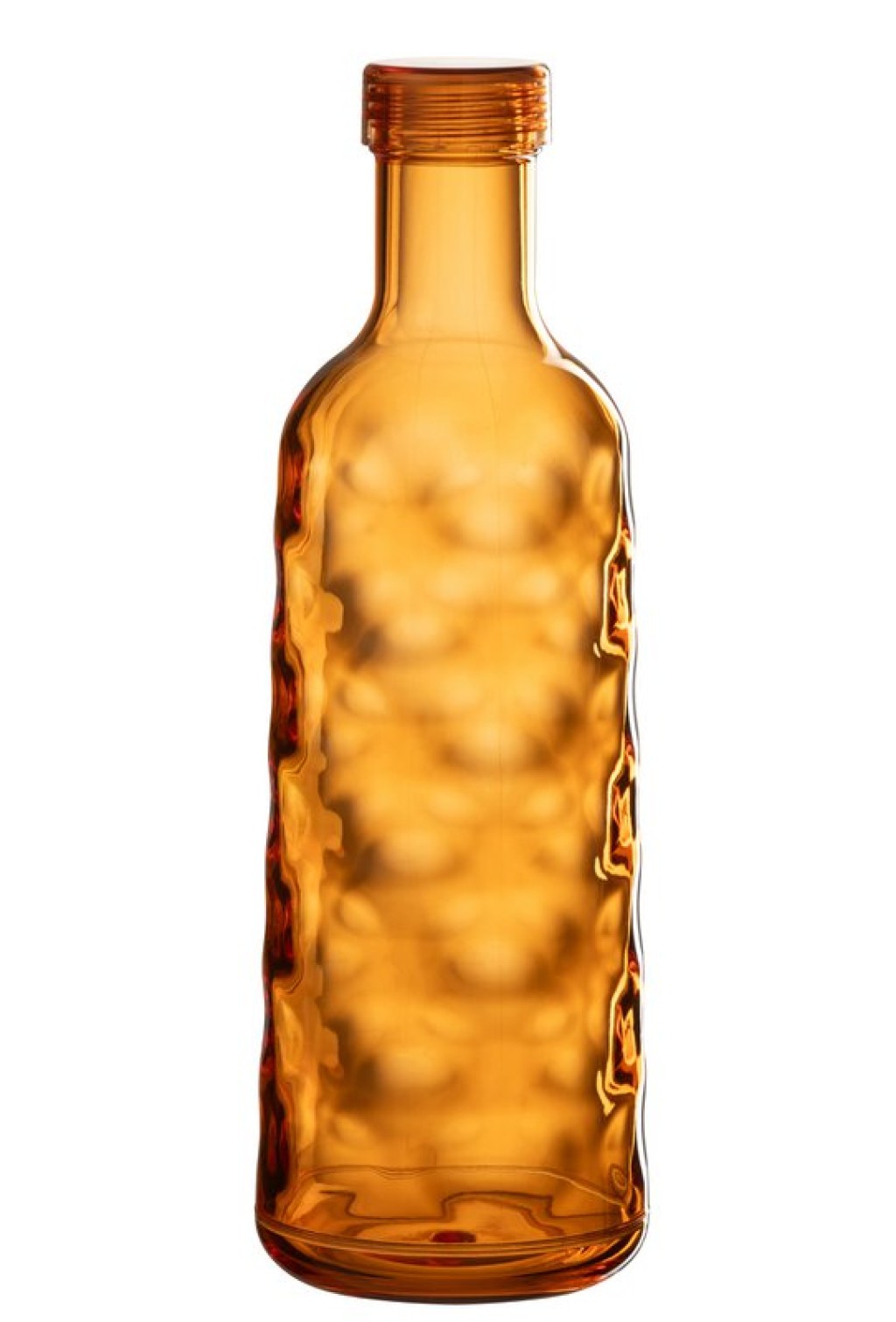 J-Line bottle Hammered In Giftbox - plastic - orange