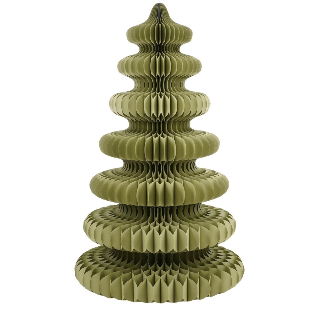 Decoratie Kerstboom - H212 x Ø148 cm - Papier - FSC 100% - Groen