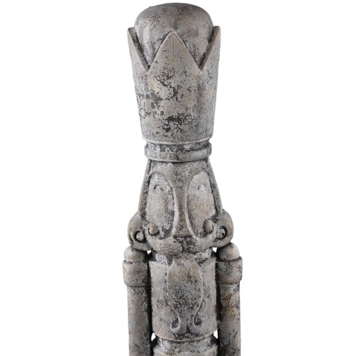 Bastian Grey Cement Nutcracker Statue L