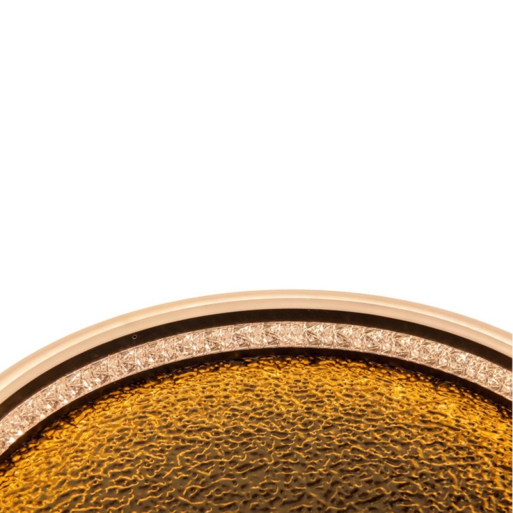 LED Deckenleuchte ARANY, Deckenleuchte aus Metall und Kunststoff in Schwarz,, mit fest verbauten LEDs, dimmbar, 40 cm Durchmesser