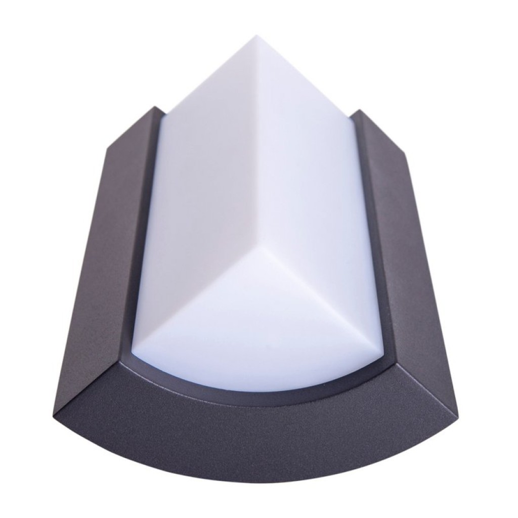 LED on the outside wall lamp "Rico" 14.8 cm high, made of metal and plastic in anthracite, with integrated LED