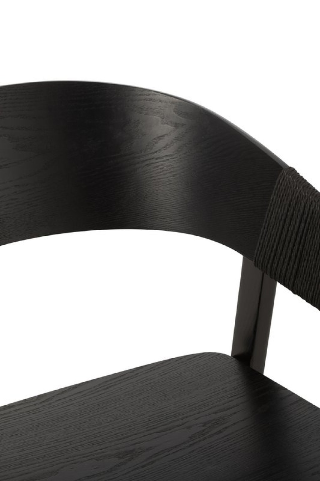 J-Line Chair Naga Ash Wood/Rope Black