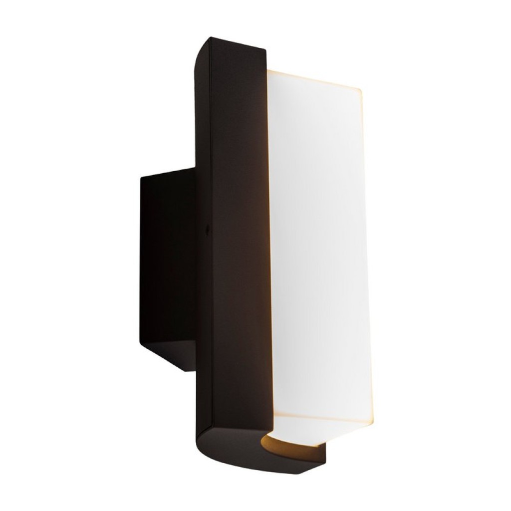 LED on the outside wall lamp "Rico" 14.8 cm high, made of metal and plastic in anthracite, with integrated LED