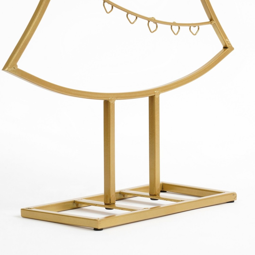Decoratie Kerstboom - L40 x B12 x H79 cm - IJzer - Goud