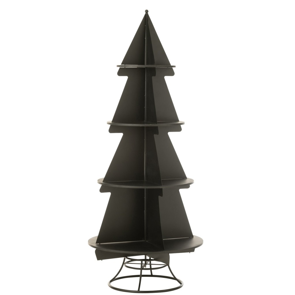 J-Line Rek X'mas Tree Metaal Zwart Large