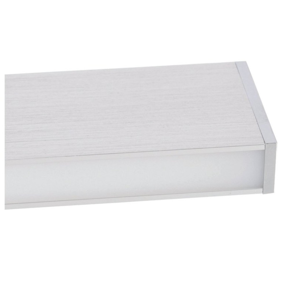 LED wall lamp "Dubai", modern wall lamp made of aluminum and plastic with firmly built -in LEDs, 45 cm long or high. Ideal for the illumination of entrance areas, corridors, for structuring large wall surfaces