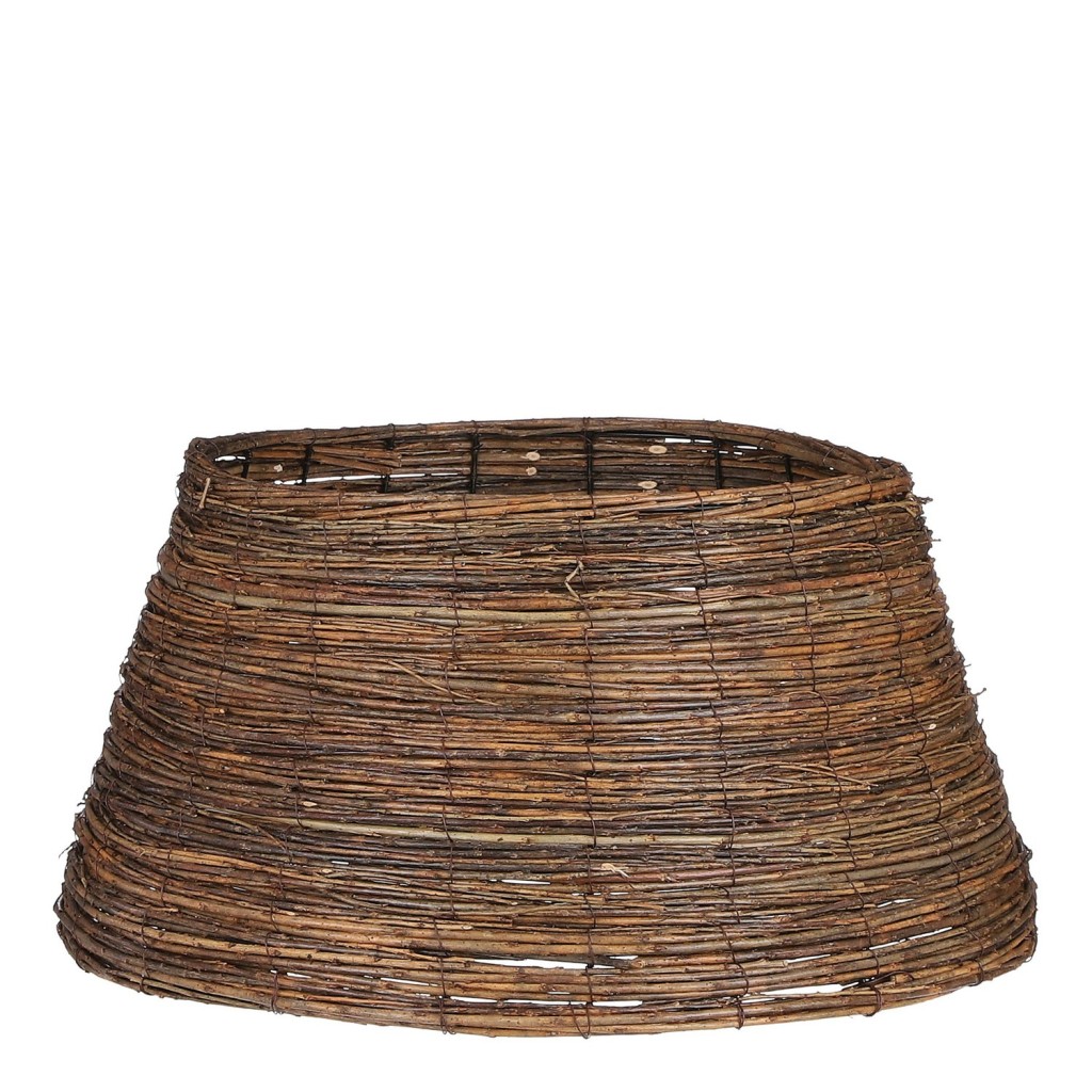 Kerstboommand - H26 x Ø55 cm - Wilgentakken - Bruin