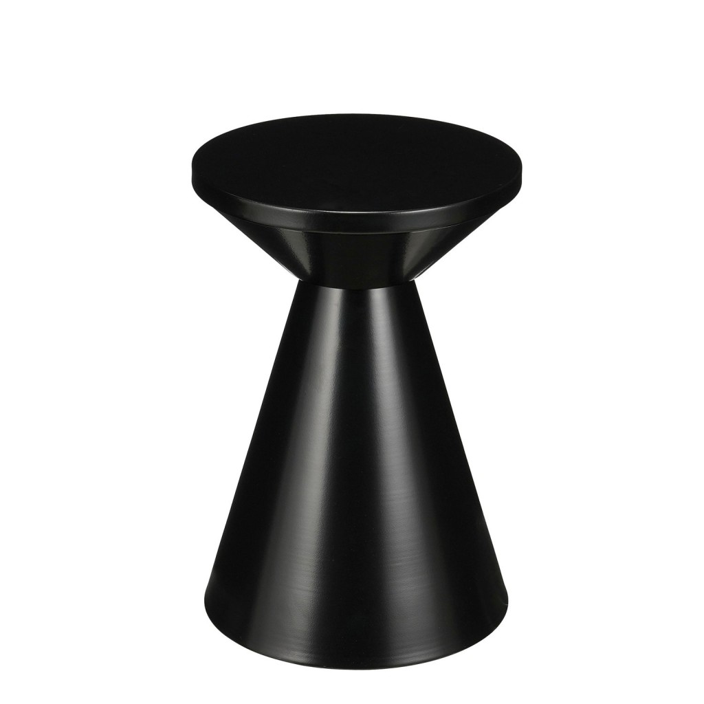 Jim Bijzettafel - H45 x Ø31 cm - IJzer - Zwart