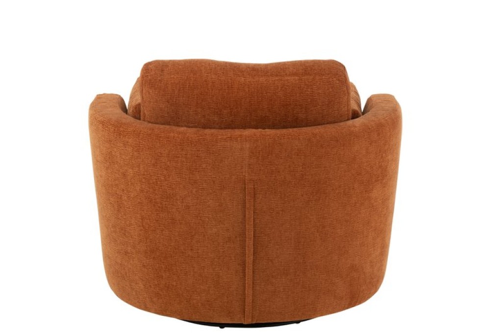J-Line sofa swiv - poplar wood/foam - rust