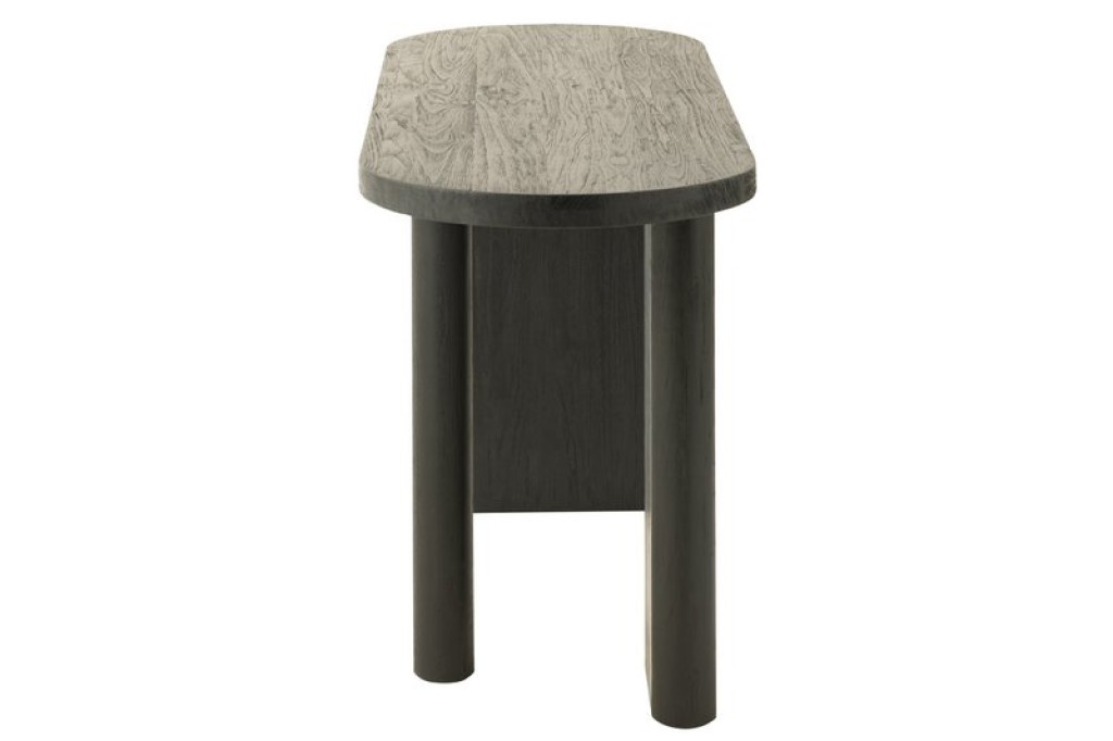 J-Line table Teak - wood - black