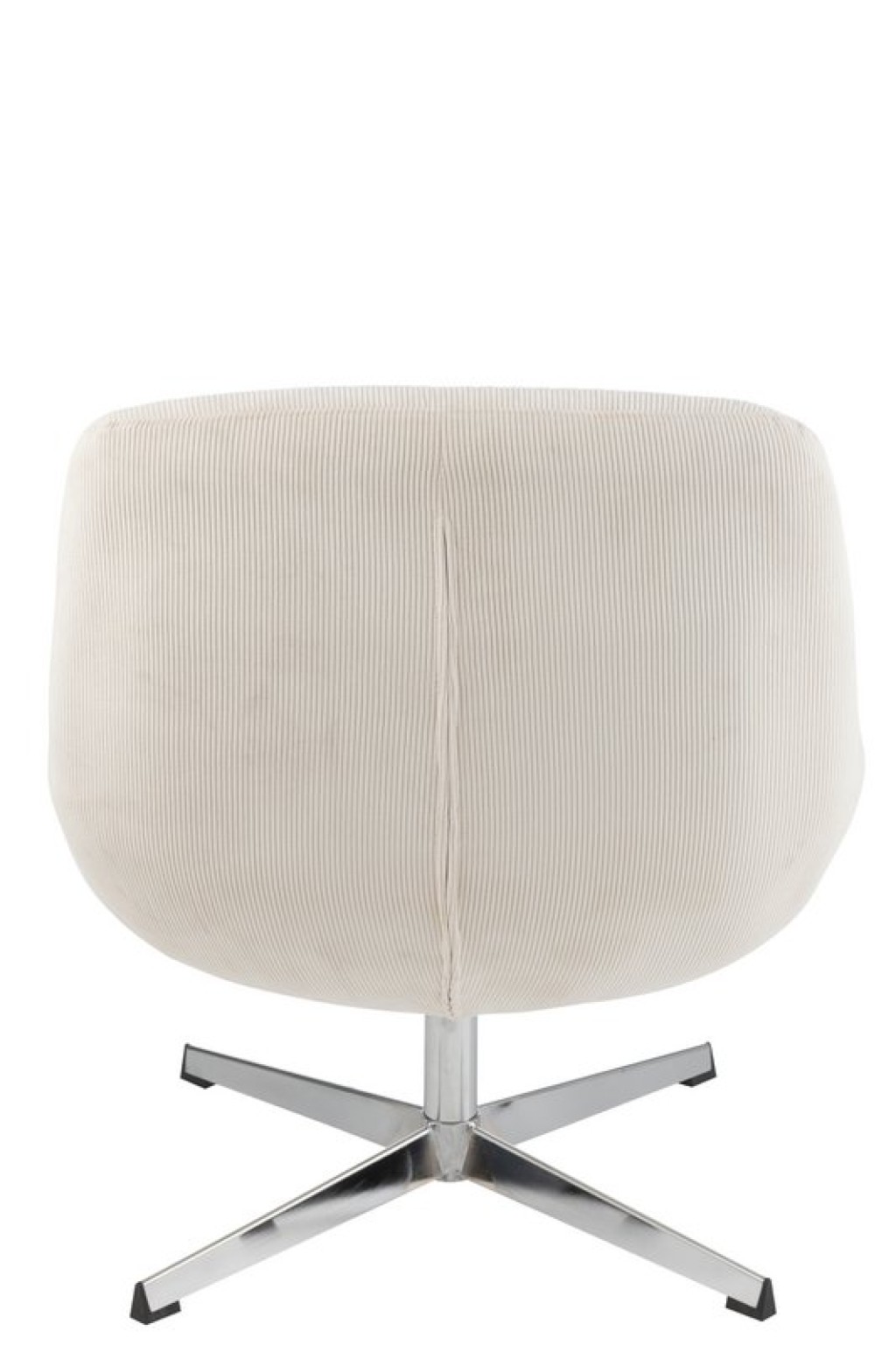 J-Line Lounge chair Chill Metal/Plywood Cream/Silver