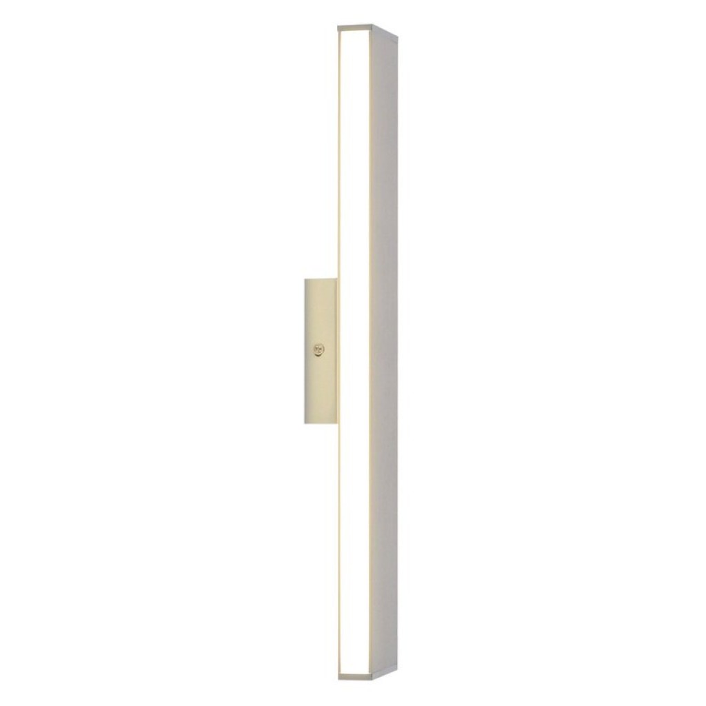 LED wall lamp "Dubai", modern wall lamp made of aluminum and plastic with firmly built -in LEDs, 45 cm long or high. Ideal for the illumination of entrance areas, corridors, for structuring large wall surfaces