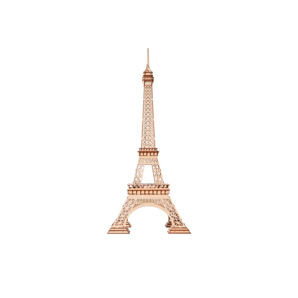 Robotime, 3D Houten Puzzel Eiffeltoren PLUS, TGC02, 42,6x44,6x99,6cm