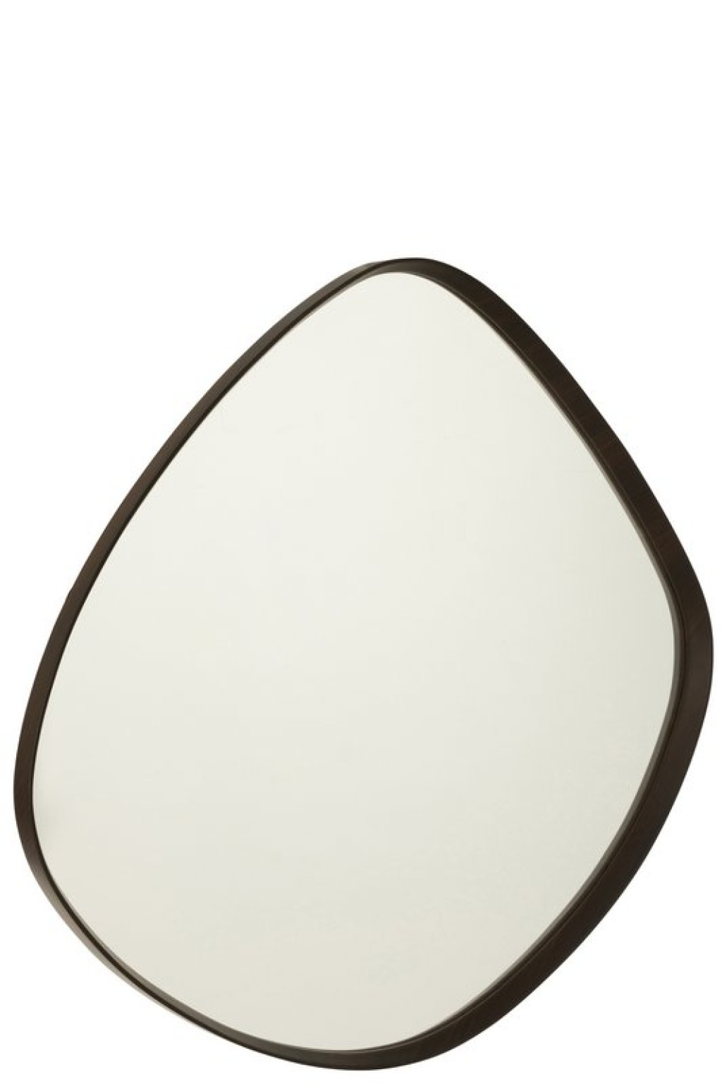 J -Line Spiegel Abstract - Glass - Dark Brown - Large - Ø 79 cm