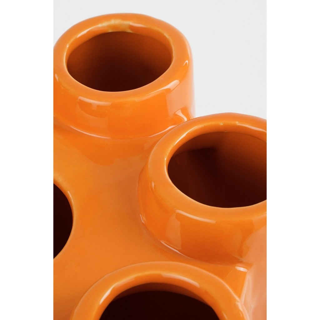 Minda Tulpenvaas - H34 x Ø28 cm - Keramiek - Oranje