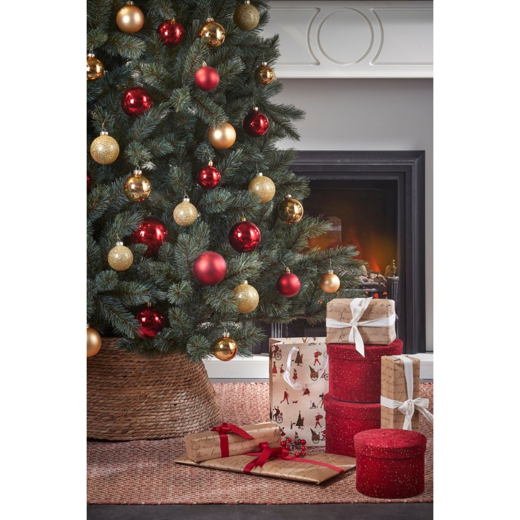 Kerstboomrok - H26 x Ø58 cm - Zeegras - Naturel Bruin