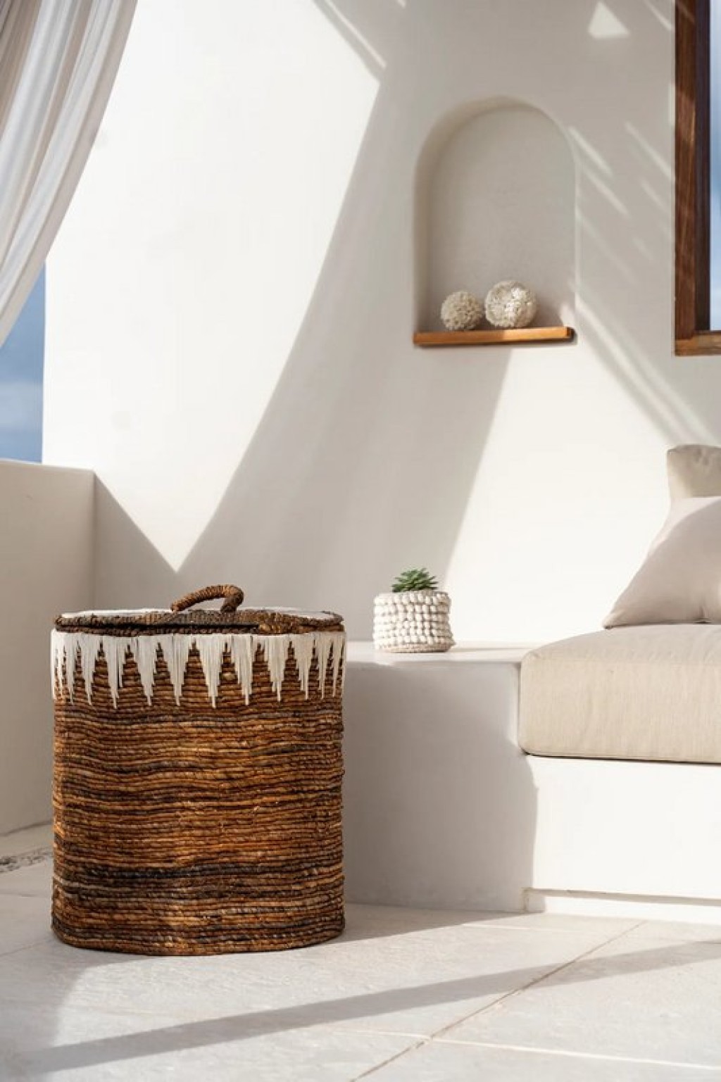 The Banana Stitched Laundry Baskets - L