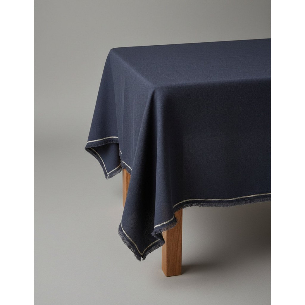 Het Toscane Tafelkleed - Zwart Naturel - 150x250